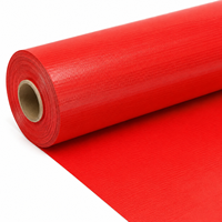 Tela de PVC Tejida por Urdimbre 1000D 20x20 Roja Festiva Resistente a Tormentas para Eventos de Marca