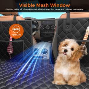 Yeni tasarım kaymaz Pet seyahat su geçirmez ped arka koltuk ile depolama köpek koltuk örtüsü - Product Image 4