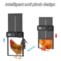 Porte automatique de poulailler à énergie solaire en alliage d'aluminium