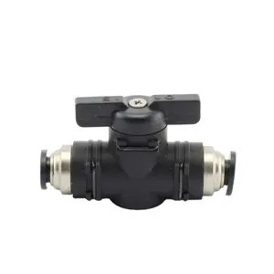 Buc Fitting Connector Quick Joint Hand Valve Pneumatic Manual Control Valve Fittings with Air on-off Switch