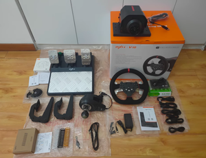 Volante de Carreras PXN-V10 con Force Feedback de 900 Grados y Vibración para Xbox <span class=keywords><strong>One</strong></span> Series S/<span class=keywords><strong>X</strong></span>, PS4, PC con Pedalera y Palanca de Cambios - Product Image 2