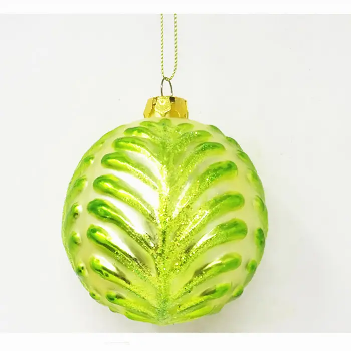 Wholesale reain christmas ornaments cabbage pattern ball ornament