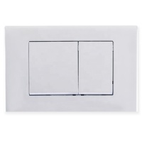 Plaque de chasse d'eau en plastique ABS mat pour citerne encastrée Plaque de chasse d'eau blanche pour citerne encastrée