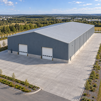 Structure en acier durable, entrepôt industriel, atelier de stockage, bâtiment métallique préfabriqué pour la logistique et la fabrication