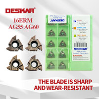 DESKAR Carbide Inserts 16ER 16ERMAG60 LF6118 Buttress Carbide Thread Inserts for Lathe Carbide Inserts Carbide Inserts Cutting