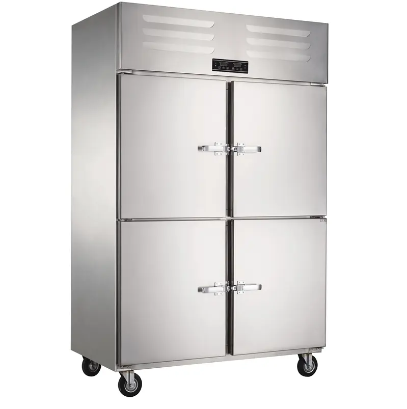 1400l upright freezer led light drink beverage chiller upright professional kitchen refrigerator