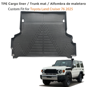 Custom Fit TPE Cargo Liner for Toyota Land Cruiser 76 2025 | Waterproof All Weather Trunk Mat Anti-Slip Rear Cargo Protection - Product Image 2