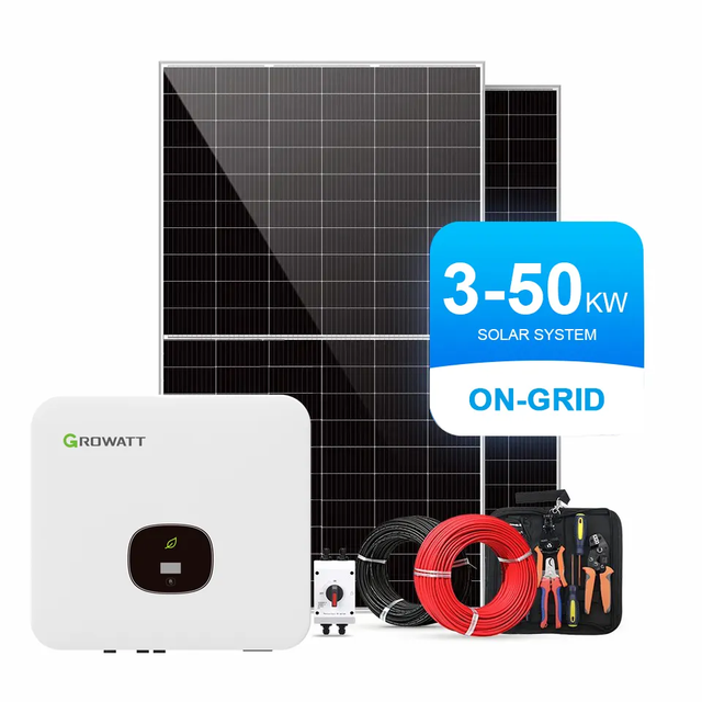 On Grid Solar Panel Kit 3000w 4000w 5000w 10kw 20kw Complete Solar System