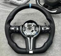 Volant de voiture en cuir et fibre de carbone M Sport pour BMW E70 X5 E71 X6 E90 E91 E92 E93 E89 Z4 E81 E82 E87 E88