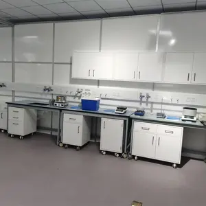 Alta qualidade laboratório aço frame banco/mesa, durável e resistência química bancada