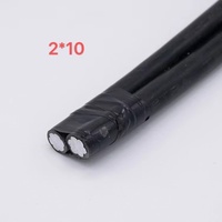 Câble Aérien LX 4x35mm² à Âme en Aluminium, Câble en Gaine Aérienne ABC avec Gaine Isolée en PE, Basse Tension 1kV