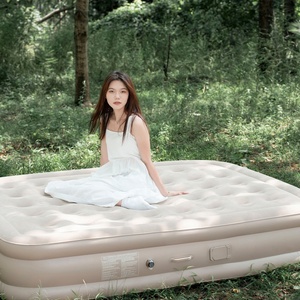 Colchón de cama de aire inflable de doble tamaño portátil de diseño moderno, bomba integrada de PVC para Camping, Hotel, dormitorio, parque al aire libre - Product Image 3