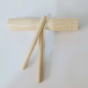 Instrument de percussion Orff, tube en bois fileté, outils pédagogiques professionnels pour l'éducation musicale précoce, aides à l'enseignement musical pour la formation musicale - Product Image 4