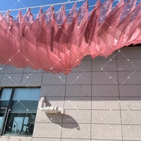 Voilage de plafond en mousseline de soie Muwei One Piece, tissu fluide effet vague pour la décoration de plafond de sites touristiques et événements de mariage