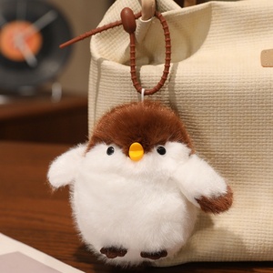 Ciondolo Decorativo per Borsa a Forma di Uccellino Cinguettante in Peluche, Realistico <span class=keywords><strong>Passero</strong></span> Imbottito in Poliestere e Cotone PP, Unisex - Product Image 6