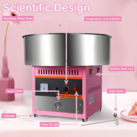 Machine à Barbe à Papa Mini Professionnelle 1000W Commerciale pour Fêtes Foraines, Anniversaires d'Enfants et Fêtes de Famille Fabriquée en Chine