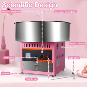 Máquina <span class=keywords><strong>de</strong></span> <span class=keywords><strong>Algodón</strong></span> <span class=keywords><strong>de</strong></span> <span class=keywords><strong>Azúcar</strong></span> Industrial Comercial Mini <span class=keywords><strong>de</strong></span> 1000W para Carnaval en Casa, Cumpleaños <span class=keywords><strong>de</strong></span> Niños y Fiestas Familiares, Hecha en China - Product Image 5