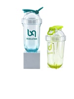 Nouvelle bouteille d'eau en plastique rigide transparente à dégradé de couleurs pour la salle de sport