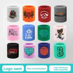 สายรัดข้อมือกีฬาแบบยูนิเซ็กซ์ 2.5 ซม. ผ้าฝ้ายถัก 100% ซับเหงื่อ ระบายความชื้น สำหรับวิ่ง ฟิตเนส เทนนิส ออกกำลังกาย 1 ชิ้น - Product Image 3