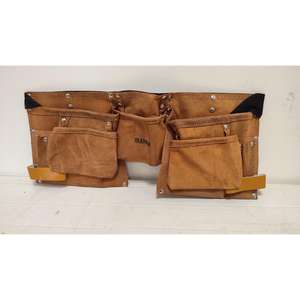 SIBA SRL Sac de menuisier en daim double avec 2 poches Ceinture de sécurité et accessoires - Product Image 1
