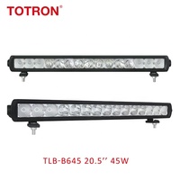 Barre lumineuse LED simple rangée 20,5 pouces 45W pour accessoires tout-terrain de voiture – Approvisionnement direct usine