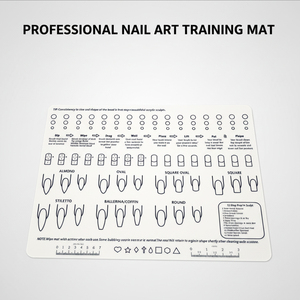 Tapete Profesional de Silicona <span class=keywords><strong>para</strong></span> Práctica de Arte de Uñas - Almohadilla de Práctica Multipatrón con Zonas de Mezcla y Escalas de Medición <span class=keywords><strong>para</strong></span> Manicuristas - Product Image 3