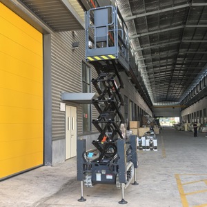 Elevador de tijera de pista Elevador de tijera hidráulico automático 8M Elevador de un hombre para aplicaciones en terrenos difíciles - Product Image 4