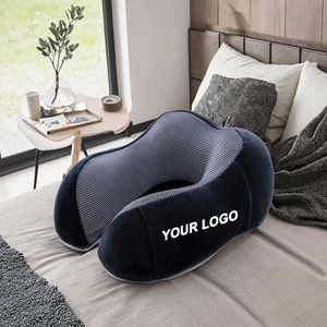 Toptan özel ayarlanabilir u-şekilli seyahat yastık bellek köpük boyun desteği ile yıkanabilir dokunmamış kumaş uçak kullanımı için - Product Image 4