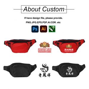 Siy639 Customizable Logo Running Sport Printed Brand Crossbody Promotion Gift Custom <b>Pouch</b> Waist Bag for <b>Men</b> Women - Product Image 2