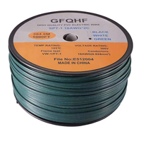 18awg SPT-1 kabel ritsleting hitam kawat ekstensi 1000ft PVC kawat listrik kabel perpanjangan pencahayaan