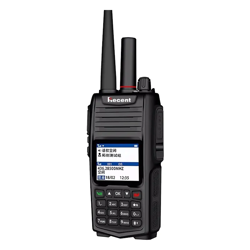 4G LTE POC & UHF אנלוגי כפולה מצב רדיו PTT מעל סלולארי ווקי טוקי SIM כרטיס רדיו רשת ווקי טוקי 500 km