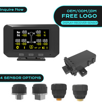 Capteur de pression des pneus TPMS Porcsi pour voiture, camion, remorque, 6 roues, capteurs universels pour véhicules avec batterie externe à durée de vie de 5 ans