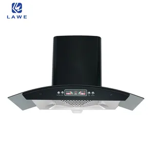 Cooker Downdraft Exhaust Fan Touch Button Kitchen Island Side Suction Extractor Heat Restaurant Smart Chimney Pcb Range Hood