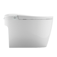 WC intelligent automatique allongé à siphon en S Dayao 8811B, style luxueux, fonction de base, montage au sol