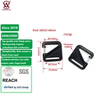 Mousqueton en plastique personnalisable en forme de D, crochet à ressort durable de haute qualité pour sangle de sac, sac à dos et accessoires de bagages