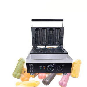 New Design Electric Penis Waffle <strong>Maker</strong> Cast Iron Waffle <strong>Maker</strong> /Taiwan Carved Burning a Piece of Gayke Penis Shape Waffle - Product Image 2