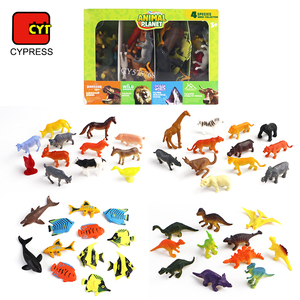 48 pcs động vật nhỏ Đồ chơi con số các loại Zoo đại dương khủng long trang trại đồ chơi động vật nhựa figurine cho trẻ em - Product Image 1