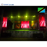 Canbest Rx3.9 3.9Mm 5000 X3000Mm 16.4 X9.8Ft Outdoor-Vermietung LED-Videowand-Bildschirm für Veranstaltungen in Tansania