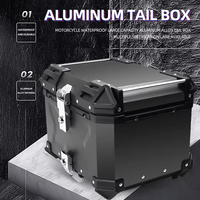 Boîte de rangement supérieure étanche et anti-poussière en alliage d'aluminium 5052 pour moto, coffre arrière, bagages latéraux et boîtes arrière