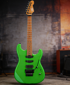 Guitarra Eléctrica con Trémolo Floyd Rose Auténtico, Cuerpo de Aliso Sólido, Mástil de Arce Tostado, Coil Tap y Treble Bleed - Product Image 1