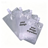 Sachets à bec verseur transparents thermoscellables pour boissons liquides, impression hélio, qualité alimentaire, en plastique, pour lait, vente en gros