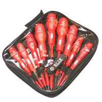 Set Obeng Isolasi Teknik Listrik 1000V Phillips Slot Ph0 Ph1 Ph2 SL3 SL4 SL5 SL6 dengan Kit Peralatan Electroprobe