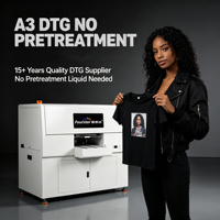 Printer DTG Flatbed Kulit/Kaos Fourstar Direct to Garment dengan 3 Kepala Ricoh, Tinta UV, Otomatis Penuh, Kecepatan Tinggi 1800dpi, 60pcs/jam