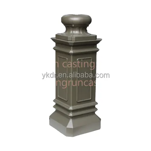 Supply sand casting aluminum ornamental pole and decorative lighting pole base