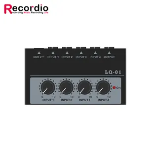 GAX-LQ01 il Mixer Audio con divisore di frequenza Audio 4 in 1 out può essere utilizzato per la trasmissione in diretta Multi-piattaforma Online di Stage Show