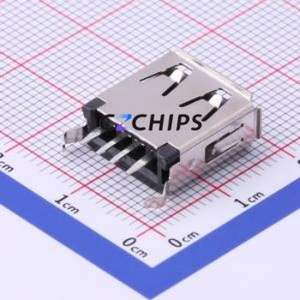 916-152A1023Y10220 USB Connector Through hole Component (THT) Connector Type-A USB 2.0 Female Through Hole - Product Image 2