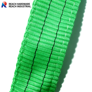 60mm×5m 14T/30000lbs ヘビーデューティー ダブルプライ フラットリフティングPEウェビングスリングベルト 車牽引ストラップ トラック車両工具 車トレーラー用 - Product Image 2