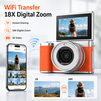 Appareil photo numérique X7 5K 80MP pour vlogging, zoom 18X, écran rotatif 3,0 pouces, capteur CMOS, mode beauté, stabilisation d'image électronique, IA de reconnaissance de scène