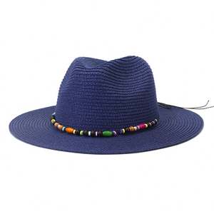 หมวกปานามา J353 สำหรับผู้หญิง ฤดูใบไม้ผลิ ฤดูร้อน หมวกปีกกว้าง หมวกฟางกันแดด หมวกสำหรับเดินทางไปเที่ยวทะเล หมวกทรงแจ๊สเฟโดรา - Product Image 5