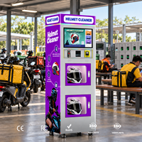 Mesin Sanitasi Helm Motor Pintar Layanan Mandiri Peralatan Pembersih dan Penghilang Bau Komersial
